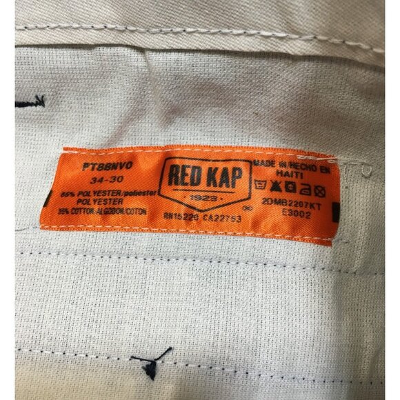 New Red Cap Industrial Cargo Pants Navy Blue Men's Work Tag 34 x 30 FIT 36 x 30 - Picture 9 of 9